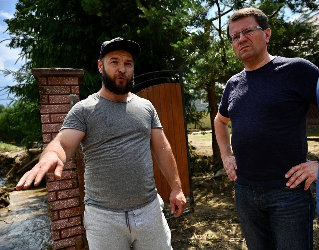 Спасюк Віталій під час робочого візиту голови Закарпатської ОДА - Анатолія Полоскова