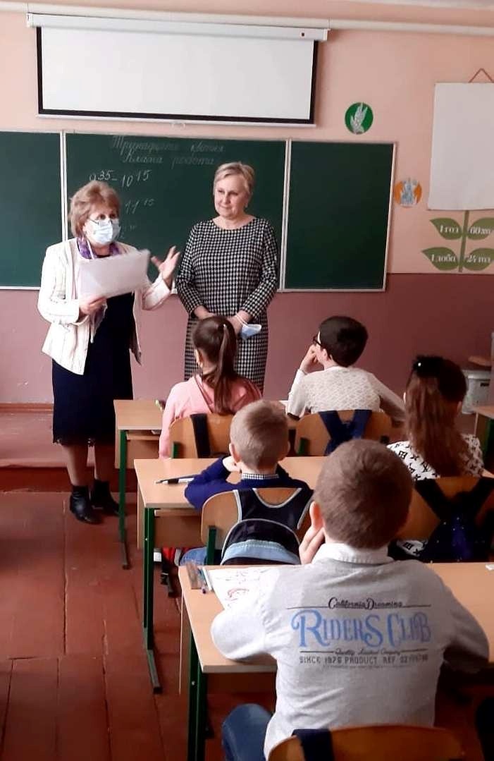 Учасники під час моніторингового дослідження якості початкової освіти з Діловецького ЗЗСО.
