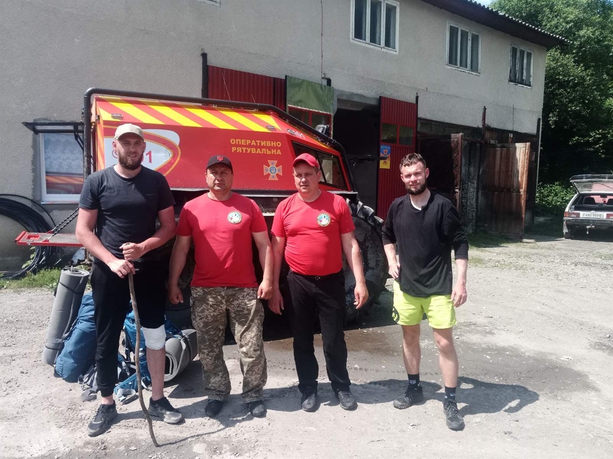 Фото на згадку про гірську пригоду туриста із Дніпра