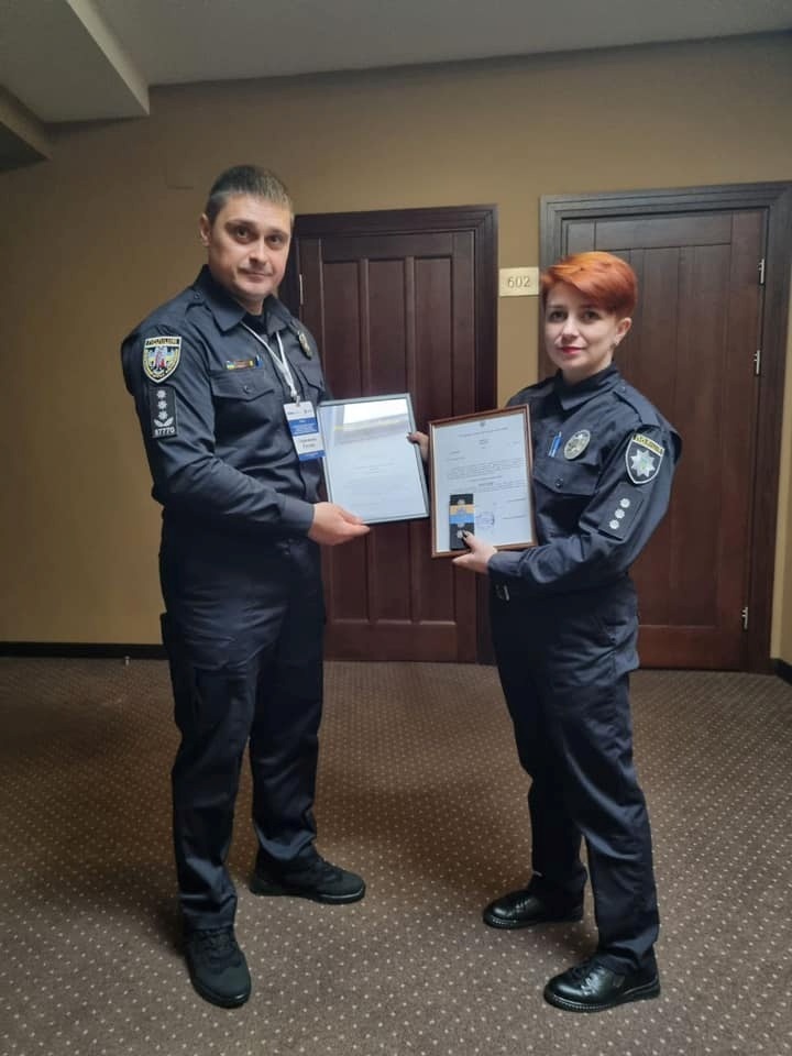 У Львові, 5-6 жовтня на нараді працівників Управління з усіх областей, Тетяну Щербу удостоїли новим званням - капітан поліції!